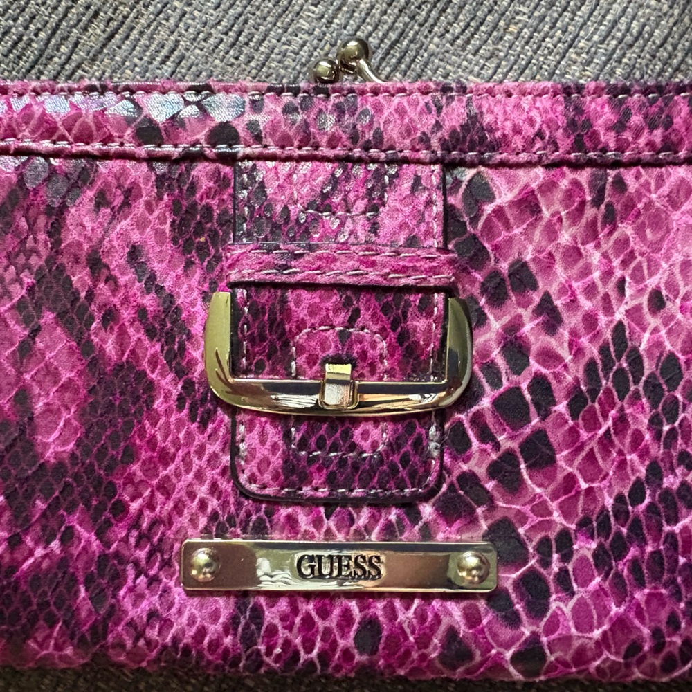 Guess Pink Snakeskin wallet